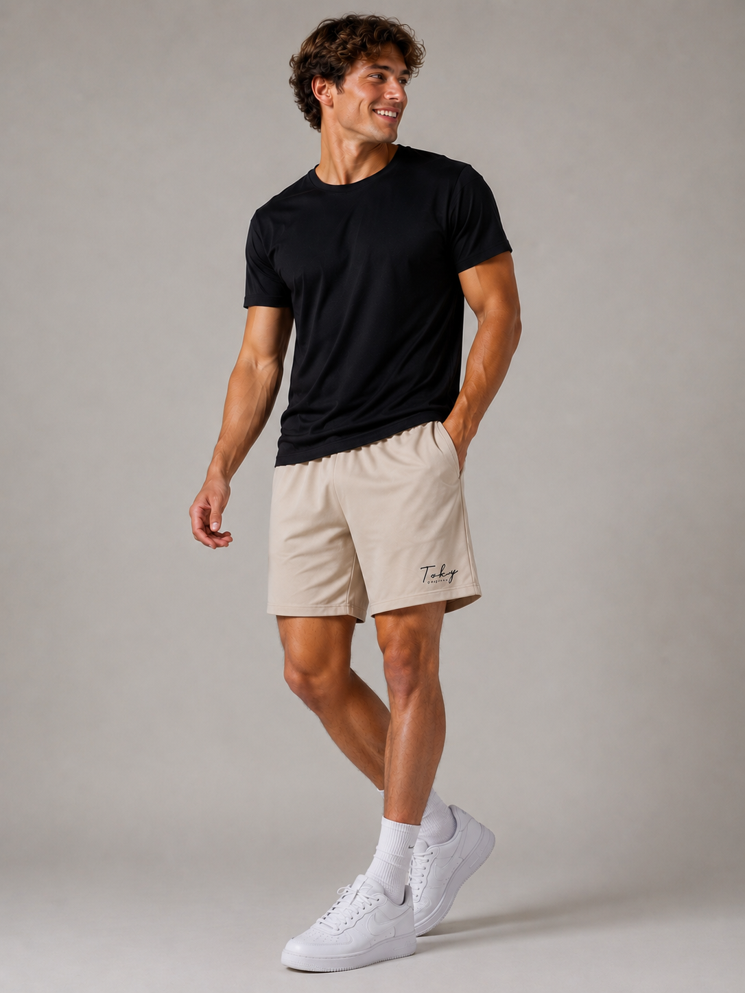 SHORT DEPORTIVO TOKY BEIGE